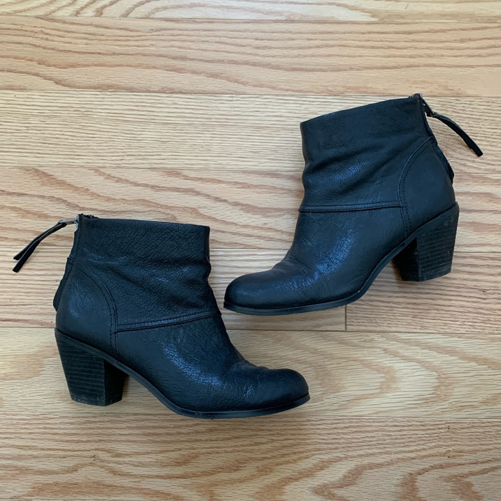 Sam Edelman Leather Booties Size 8